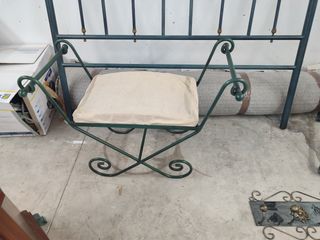 Dormitorio hierro forjado madera maciza