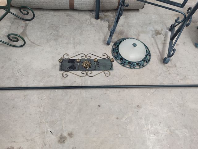 Dormitorio hierro forjado madera maciza