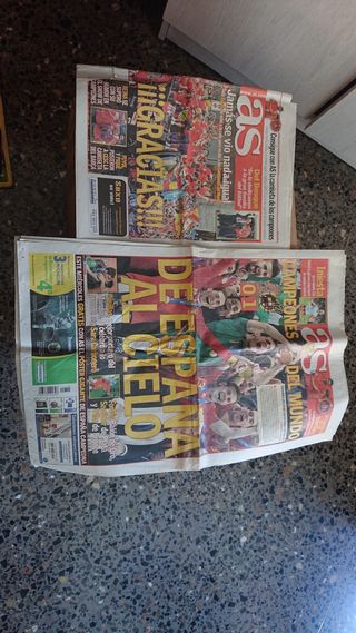 Periódicos AS Campeones del Mundo
