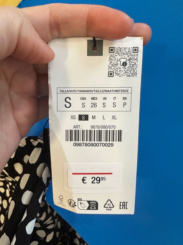 Zara S vestido