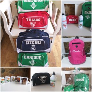 Mochila con tú nombre y logo