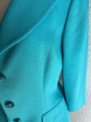 Americana entallada turquesa