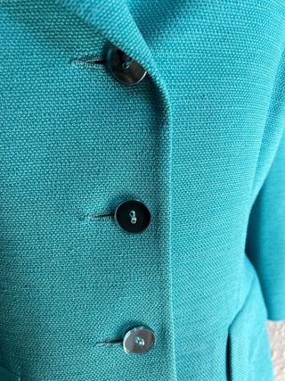 Americana entallada turquesa