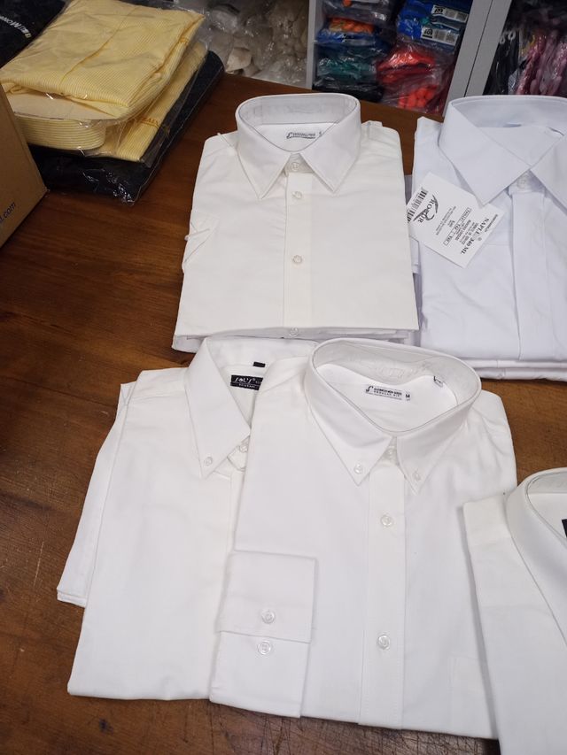 16 camisas blancas de caballero