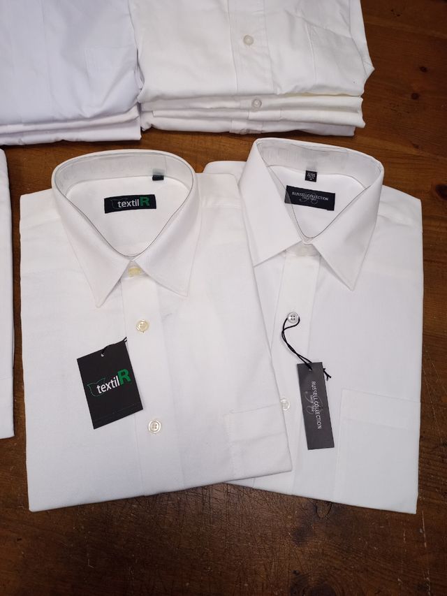 16 camisas blancas de caballero