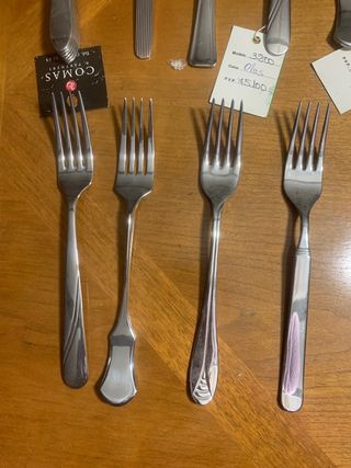 28 piezas cuberteria acero inoxidable