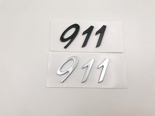 EMBLEMA LETRAS PORSCHE 911 NEGRAS O PLATA.