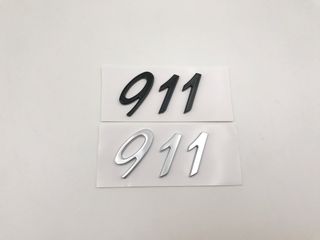 EMBLEMA LETRAS PORSCHE 911 NEGRAS O PLATA.