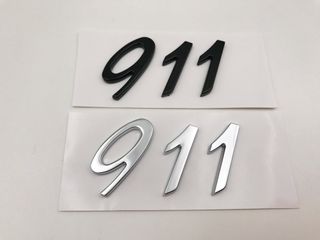 EMBLEMA LETRAS PORSCHE 911 NEGRAS O PLATA.