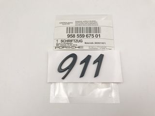 EMBLEMA LETRAS PORSCHE 911 NEGRAS O PLATA.