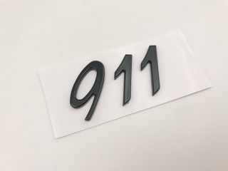 EMBLEMA LETRAS PORSCHE 911 NEGRAS O PLATA.
