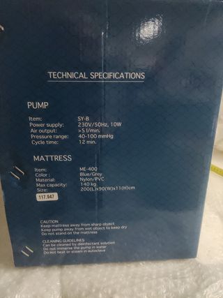 Colchón antiescaras