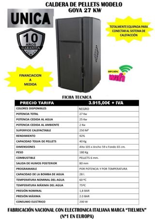 Liquidacion caldera de pellets