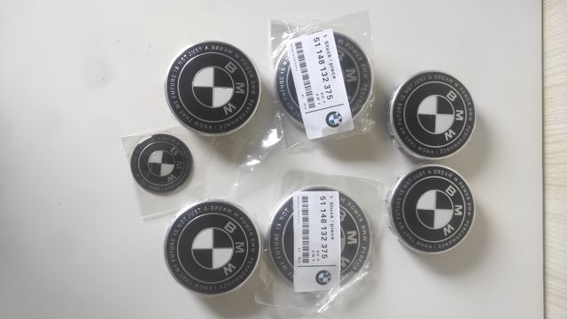 ESCUDOS BLANCOS/NEGROS BMW 50 th