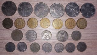 Monedas peseta 48 españa 188