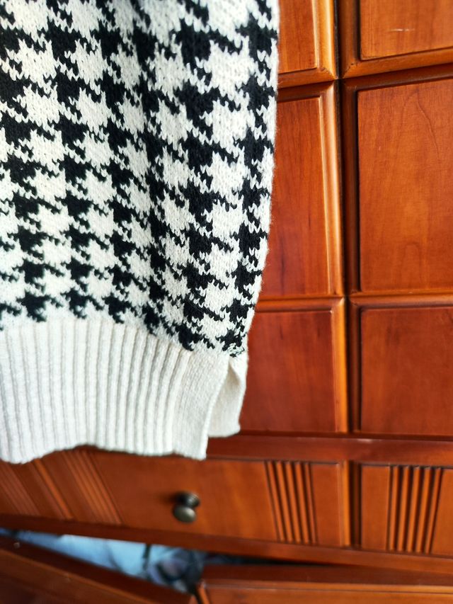 Chaleco punto cuadros