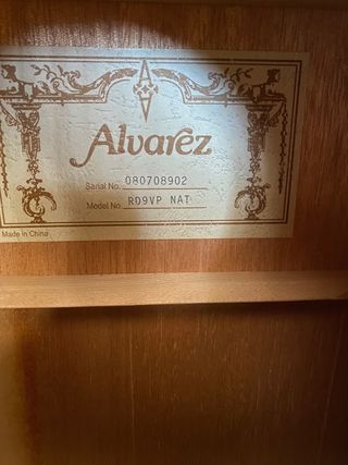 Guitarra acustica ALVAREZ