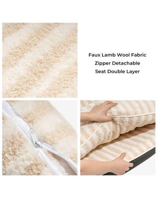 FUNNY FUZZY Sofá cama lana cordero sintética