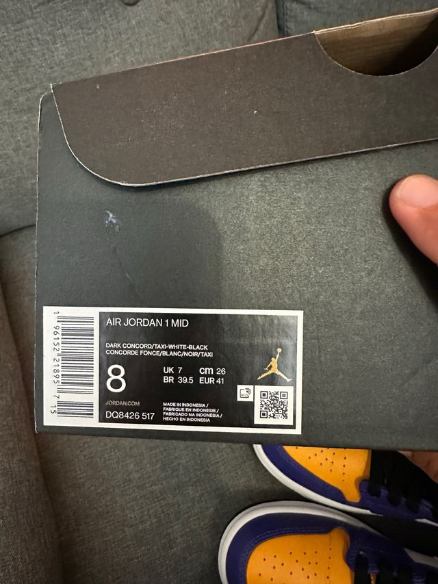 Air jordan 1 mid talla 41