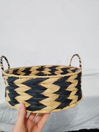 Centro mesa panera bandeja macetero enea metal