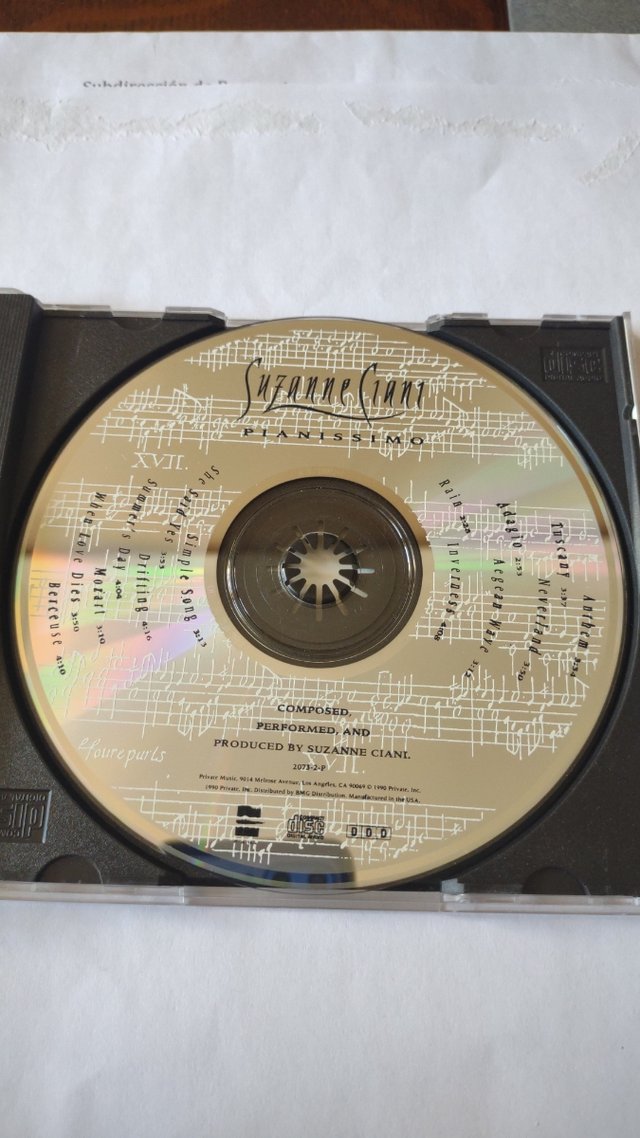 Suzanne Ciani – Pianissimo CD 1990