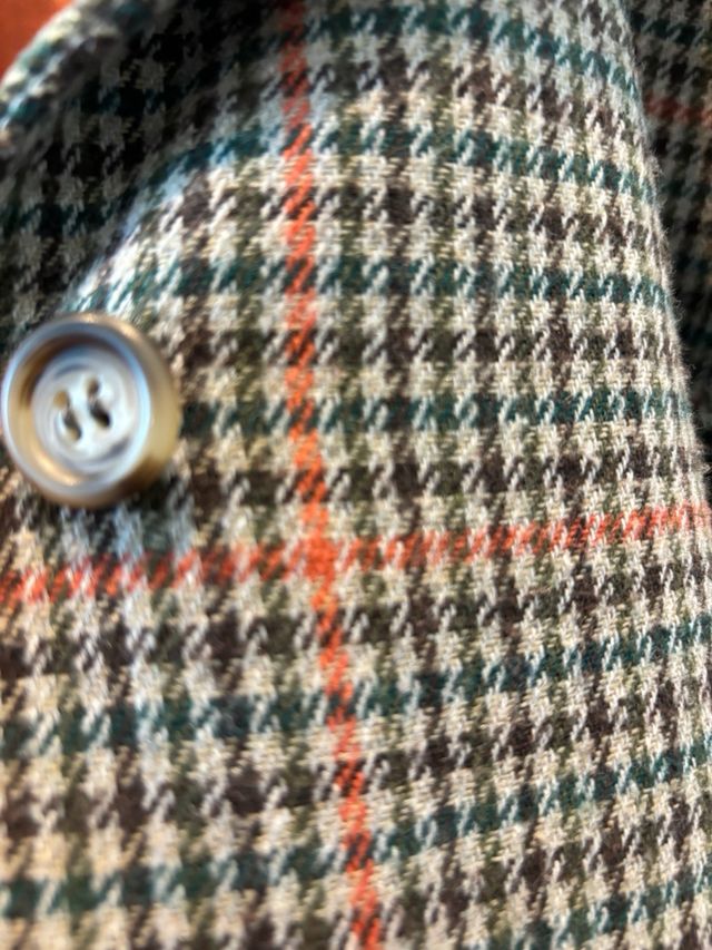 Chaquetón cuadros capucha Mia y Lia T.8