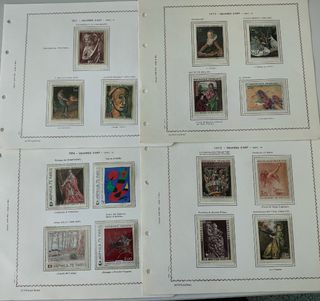 Francobolli francesi Oeuvres Artistiques