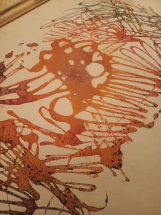 Cuadro naranja abstracto