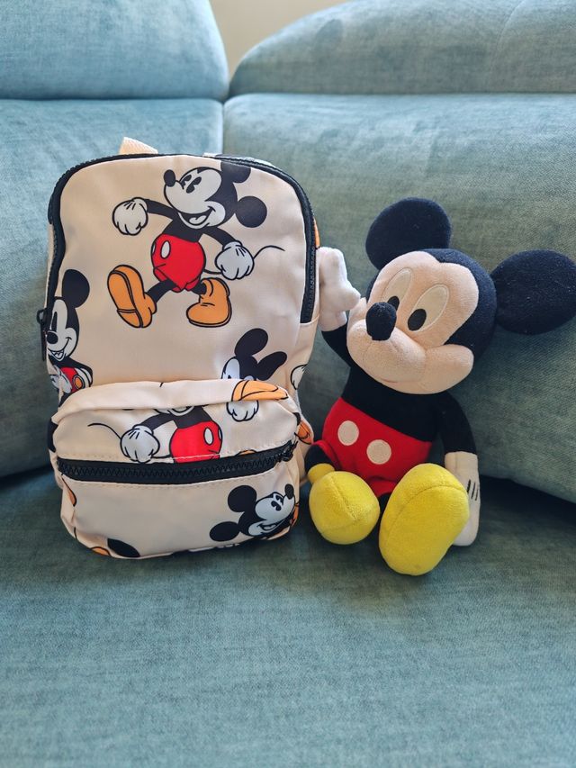 Mochila convertible con Riñonera Mickey Zara Nueva