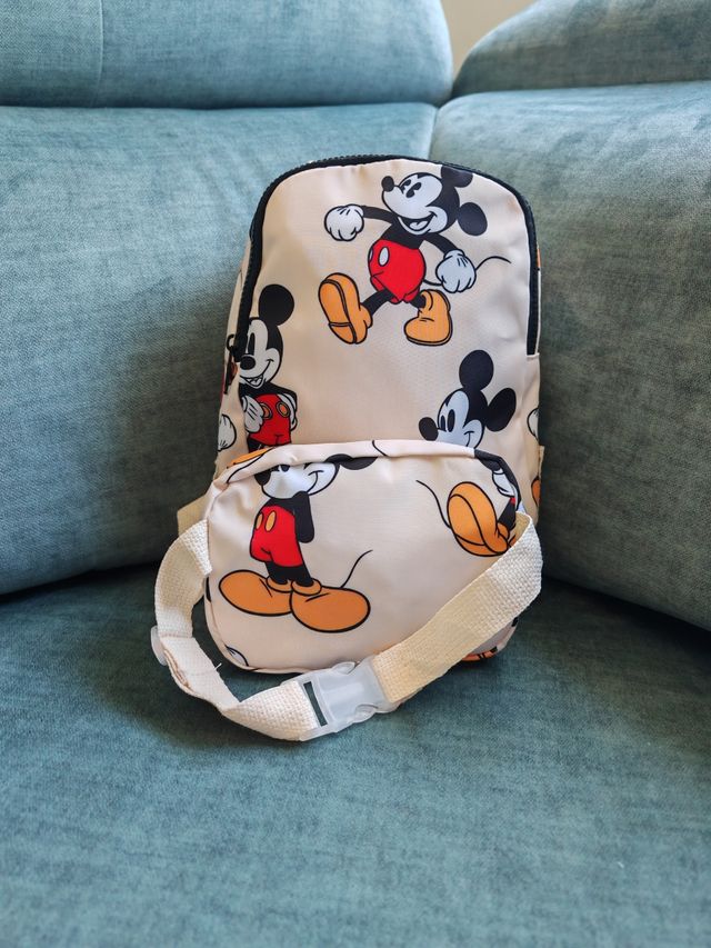 Mochila convertible con Riñonera Mickey Zara Nueva