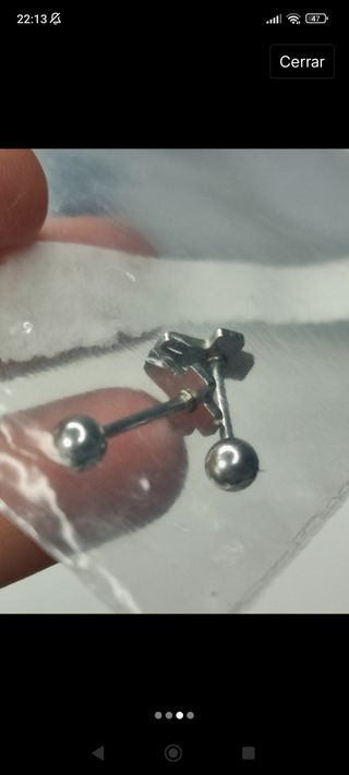 Pendientes cruz goticos