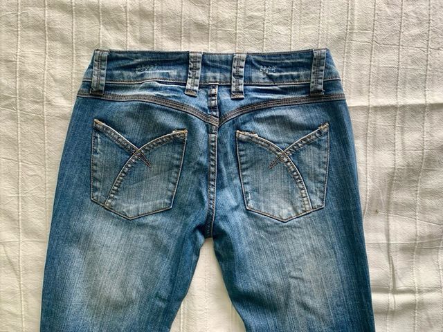 Jeans stile anni 90 vita bassa tg M