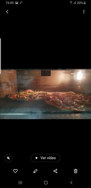 Horno pizza gas