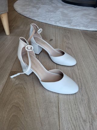 Sandalias tacones zapatos de novia 38 tacón 7cm