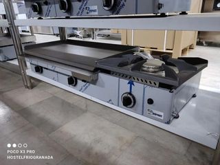 📣 PLANCHA DE ACERO A GAS CON FOGON 📣