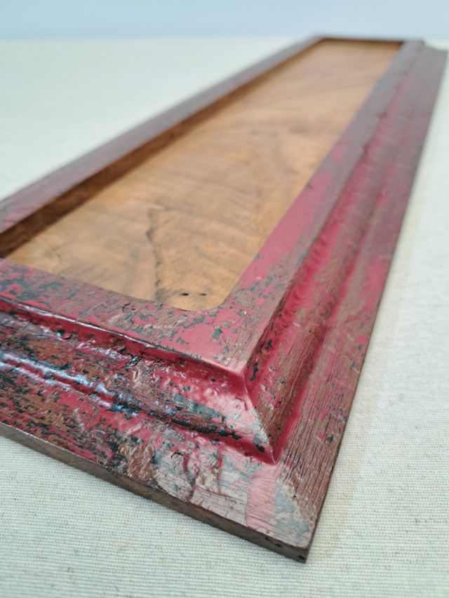 Bandeja vacía bolsillos de madera.