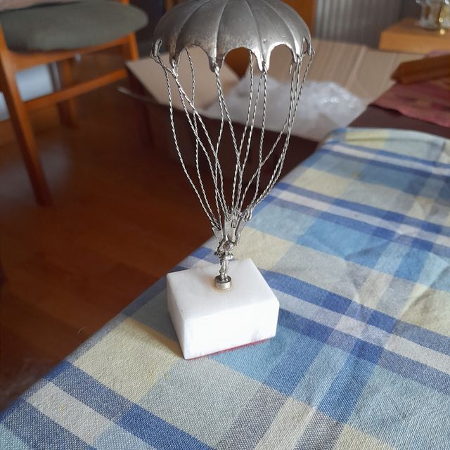 Trofeo plata paracaidismo