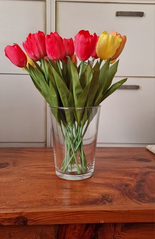 Florero + Flores artificiales IKEA