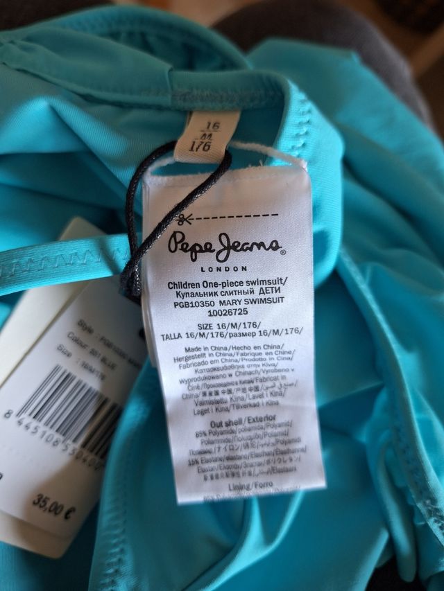 Bañador niña Pepe Jeans talla 16 años 