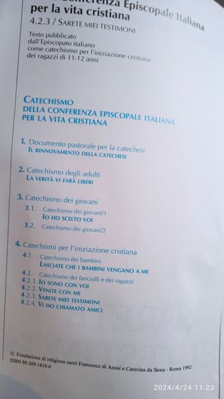 Libretto catechismo