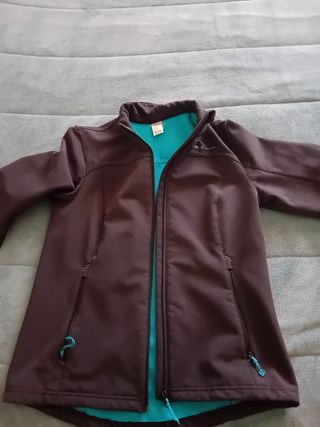 Casaco forro polar azul decathlon