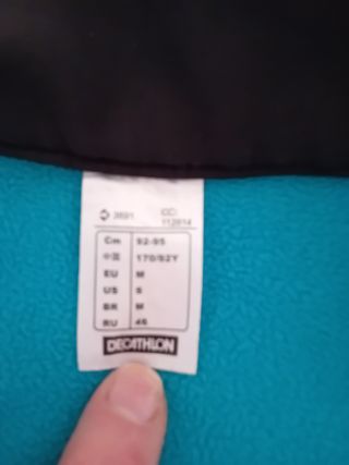 Casaco forro polar azul decathlon