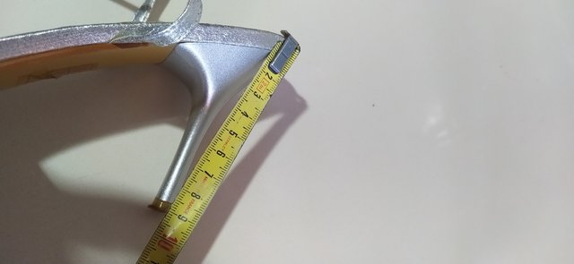 Sandalias de tacón en plata y strass