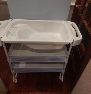 Bañera bebé con cambiador