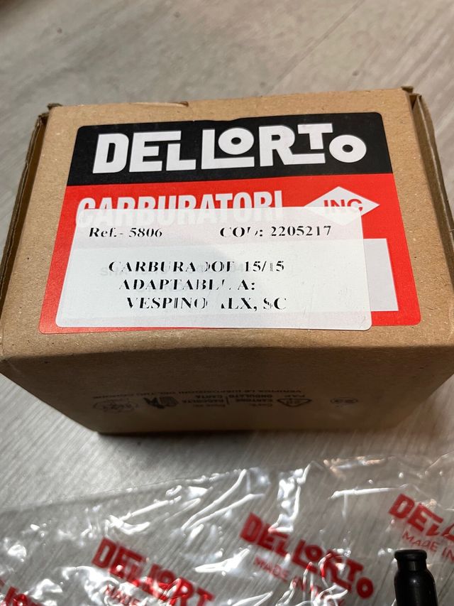Carburador 15-15 vespino dellorto