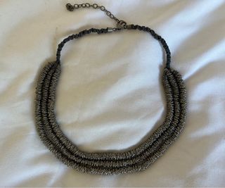 Collar de plata de tres tiras de massimo dutti