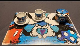 Set 2 Tazze Caffè Mickey Mouse Impilabili 