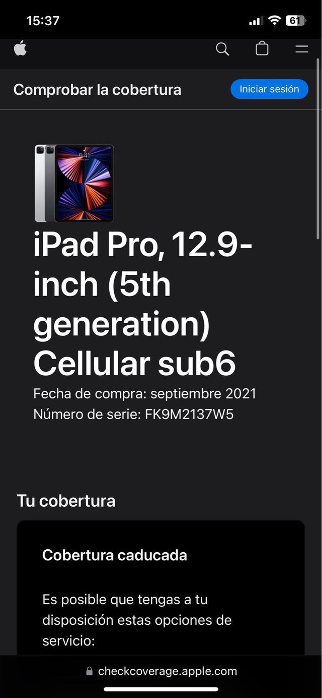 iPad Pro 12.9 (5th gen) 256 GB Wifi+Celullar+GPS