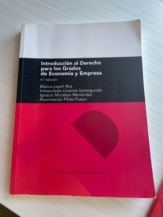introducción al derecho para Economía y Empresa 