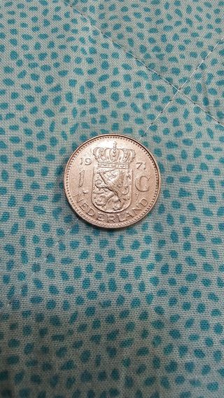 Moneta 1 gulden antille olandesi 1971